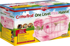 Kaytee CritterTrail Pink Habitat for Pet Mice, Dwarf Hamsters, Hamsters or Gerbils
