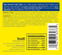 TetraFauna Hermit Crab Cakes 1.58 Ounces, Food Pellets For All Land Crabs, 100ml