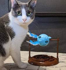 Doc and Phoebe's Ethical Pet Products 68033054: Twirly Bird Cat Treat Dispenser