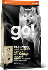 Go! Solutions Carnivore, Grain-Free, Protein Rich Dry Dog Food, Lamb and Wild Boar Recipe