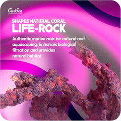 CaribSea LifeRock Shapes - 20 lbs - Natural Aragonite Rock for Aquascaping, Supports Coral Growth & Tank Stability for Marine & Reef Tanks