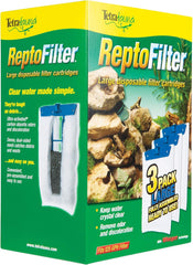TetraFauna ReptoFilter Filter Cartridges 3 Count, Filter Cartridge Refills