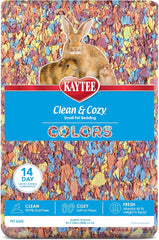 Kaytee Clean & Cozy Colors, Small Animal Bedding with Extreme Odor Control, Kaleidoscope, 49.2 Liters