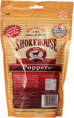 Smokehouse 100-Percent Natural Chicken Poppers Dog Treats, 8-Ounce