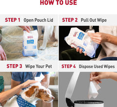 Nature's Miracle Deodorizing Bath Wipes Sunkissed Breeze Scent, 100 ct