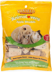 Sunseed AnimaLovens Apple Strudels, 4 Ounces, Treats for Rabbits Guinea Pigs Rats and Hamsters