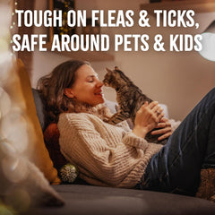 TropiClean Flea and Tick Waterless Shampoo Treatment for Cats, Powerful & Natural Defense, Flea and Tick Prevention for Cats 7.4 oz