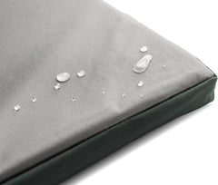 Furhaven Water-Resistant Dog Bed for Extra Small Dogs w/ Removable Washable Cover, Perfect for Crates & Kennels, For Dogs Up to 12 lbs - Two-Tone Reversible Crate Pad - Green/Gray