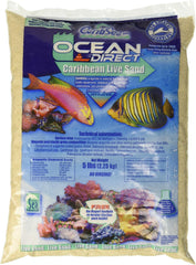 CaribSea Ocean Direct Natural Live Sand for Aquarium – 5 lb – Sea Breathe Technology – Preserves Live Sand with Beneficial Organisms – Perfect for Saltwater Tanks