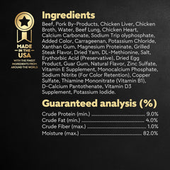 Cesar Wet Dog Food Classic Loaf in Sauce Grilled Steak and Eggs Flavor, 3.5 oz. Easy Peel Trays (24 Count, Pack of 1)