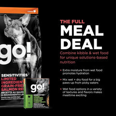 Go! Solutions Sensitivities Limited Ingredients, Grain-Free Dry Dog Food, Salmon Recipe for Sensitive Stomach