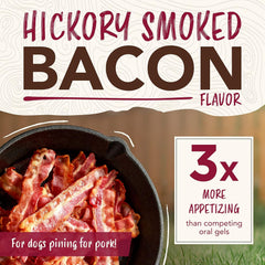 TropiClean Enticers Dog Teeth Cleaning Treat Gel | Smoked Bacon Flavored Dog Toothpaste Alternative| 2 oz