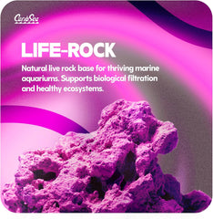 CaribSea LifeRock Base Rock - 40 lbs - Natural Aragonite Rock for Custom Aquascaping, Supports Marine & Reef Environments, Enhances Tank Stability