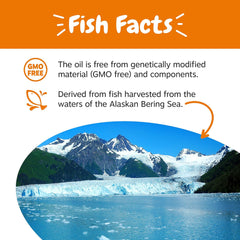 Zesty Paws Wild Alaskan Omega-3 Blend Pollock + Salmon Oil for Dogs and Cats- Skin and Coat Support, Omega 3 Supplement for Pets, 32oz