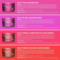 Tiki Cat Grill, Tuna & Crab Surimi, High-Protein and 100% Non-GMO Ingredients, Wet Whole Foods Cat Food for All Life Stages