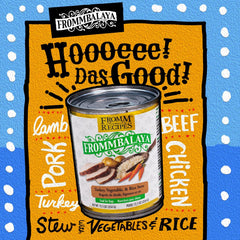 Fromm Frommbalaya Turkey, Vegetable, & Rice Stew Dog Food - Premium Wet Dog Food - Turkey Recipe - Case of 12 Cans