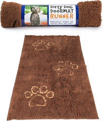 Dog Gone Smart Dirty Dog Doormat - Fast Drying Rug with Super Gripper Backing for Clean Floors - Super Absorbent and Machine Washable Mat for Muddy Paws 60In X 30 in