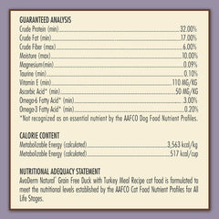 Avoderm Natural Grain-Free Dry Cat Food, All Life Stages Duck Recipe