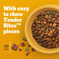 Pedigree With Tender Bites for Small Dogs Adult Dry Dog Food, Chicken and Steak Flavor