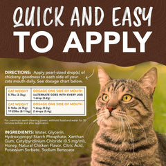 TropiClean Enticers Cat Teeth Cleaning Treat Gel | Honey Chicken Flavored Cat Toothpaste Alternative |