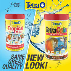 TetraColor Tropical Flakes, Color Boosting Fish Food, Nutritionally Balanced Diet for Tropical Fish