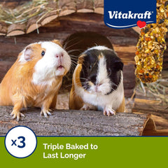 Vitakraft Crunch Sticks Guinea Pig Chewable Treats - Apple and Orange