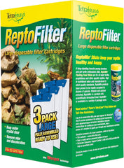 TetraFauna ReptoFilter Filter Cartridges 3 Count, Filter Cartridge Refills