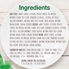 Nylabone Healthy Edibles Natural Dog Chews Long Lasting Chew Treats for Dogs, Roast Beef & Chicken