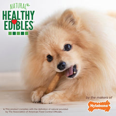 Nylabone Healthy Edibles Natural Dog Chews Long Lasting Chew Treats for Dogs, Roast Beef & Chicken
