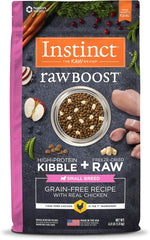Instinct Raw Boost Small Breed, Natural Dry Dog Food with Freeze Dried Pieces, Grain Free Recipe - Real Chicken