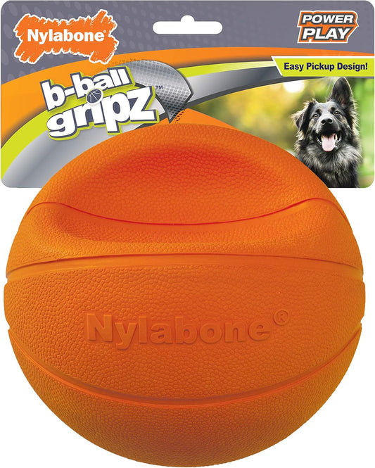 Nylabone Power Play Dog Basketball B-Ball Gripz Basketball Large