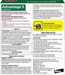 Elanco Advantage II Dog Vet-Recommended Flea Treatment & Prevention | 4-Month Supply