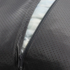 Arlee Donut Round Pet Dog Bed - Memory Foam - Calming Reduce Anxiety - Shaggy Vegan Fur - Assembled USA, Black