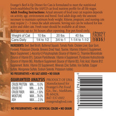 Evanger's Heritage Classics Beef It Up Dinner for Cats - 12, 12.8 oz cans
