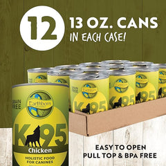 Earthborn Holistic K95 Chicken Recipe Grain-Free Canned Moist Dog Food 12 / 13 oz