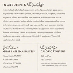 Fromm Four-Star Nutritionals Turkey & Pumpkin Pate Cat Food - Premium Wet Cat Food - Turkey Recipe - Case of (12) 5.5 oz Cans