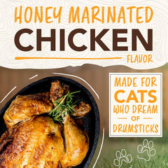 TropiClean Enticers Cat Teeth Cleaning Treat Gel | Honey Chicken Flavored Cat Toothpaste Alternative |