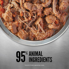 ORIJEN Beef Recipe Stew with Shredded Beef and Eggs Wet Dog Food, Grain Free Dog Food, WholePrey Ingredients, 12.8oz