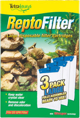 TetraFauna ReptoFilter Filter Cartridges 3 Count, Filter Cartridge Refills