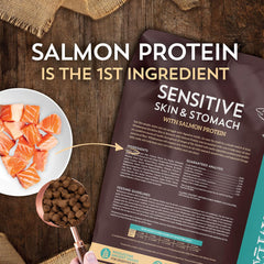 Sensitive Skin & Stomach with Salmon Protein & Ancient Grains Dry Food for Cats & Kittens 10 lb