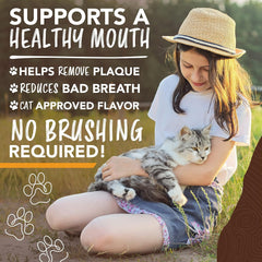 TropiClean Enticers Cat Teeth Cleaning Treat Gel | Honey Chicken Flavored Cat Toothpaste Alternative |