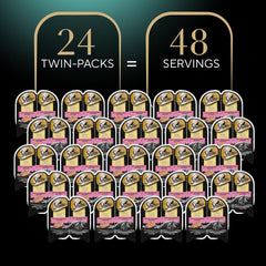 Sheba Perfect Portions Wet Cat Food Cuts in Gravy with Sustainable Salmon, 2.6 oz. Twin-Pack Trays (24 Count, 48 Servings)