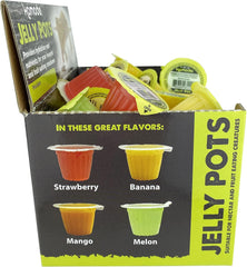 Komodo Jelly Pots Mixed Fruit Flavor Insect Food | Individually Portioned | Provides Nutrition & Hydration for Fruit-Eating Reptiles 40 Count Display (16g per Cup)