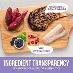 Health Extension Grain Free Buffalo & Whitefish Dry Dog Food (4 lb / 1.81 kg) - Whole Foods Ingredients Formula with Omega 3 & Antioxidants for All Life Stages Dogs