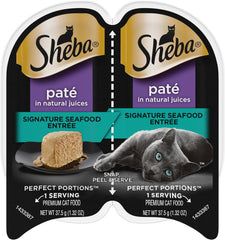 Mars Sheba Perfect Portions Premium Pate Entree Wet Sea Cat Food 2.6-oz