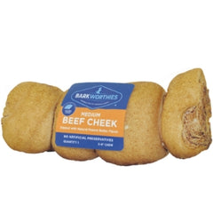 Barkworthies Grain Free Beef Cheek Dipped Peanut Butter Treat for Dogs