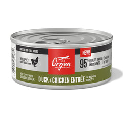 ORIJEN Duck and Chicken Entree in Bone Broth Wet Cat Food, WholePrey Ingredients