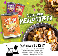 Fromm Frommbo Gumbo Hearty Stew with Chicken Sausage Dog Food - Premium Wet Dog Food - Chicken Recipe - Case of (12) 12.5 oz Cans