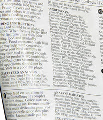 Pretty Bird International Species Specific Bird Food, 3-Pound