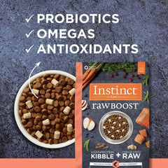 Instinct Raw Boost, Natural Dry Dog Food with Freeze Dried Pieces, High Protein, Grain Free Recipe - Real Salmon